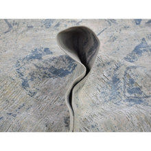 Load image into Gallery viewer, 10&#39;x14&#39;3&quot; Ivory Large Elements With Pastels Modern Silk With Textured Wool Hand Knotted Oriental Rug FWR398658