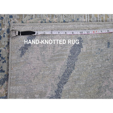 Load image into Gallery viewer, 10&#39;x14&#39;3&quot; Ivory Large Elements With Pastels Modern Silk With Textured Wool Hand Knotted Oriental Rug FWR398658