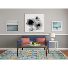 Load image into Gallery viewer, 6&#39;x9&#39;4&quot; Jewellery Design Sari Silk With Textured Wool Colorful Hand Knotted Oriental Rug FWR398712