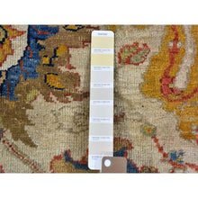 Load image into Gallery viewer, 12&#39;x21&#39; Ivory Antique Persian Sultanabad Good Condition, Extra Long Clean Pure Wool Hand Knotted Oriental Rug FWR398742