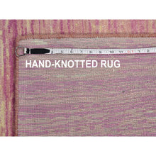Load image into Gallery viewer, 12&#39;1&quot;x15&#39;2&quot; Oversized Pink Thick And Plush Organic Wool Horizontal Ombre Design Hand Knotted Oriental Rug FWR398796