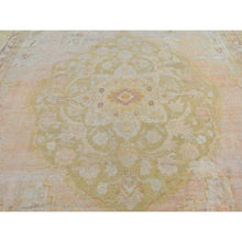 Load image into Gallery viewer, 12&#39;1&quot;x16&#39;9&quot; Beige Oversized Antique Agra Good Condition Soft Colors Even Wear Pure Wool Hand Knotted Oriental Rug FWR399030
