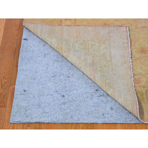 12'1"x16'9" Beige Oversized Antique Agra Good Condition Soft Colors Even Wear Pure Wool Hand Knotted Oriental Rug FWR399030