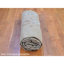 Load image into Gallery viewer, 12&#39;1&quot;x16&#39;9&quot; Beige Oversized Antique Agra Good Condition Soft Colors Even Wear Pure Wool Hand Knotted Oriental Rug FWR399030