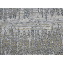 Load image into Gallery viewer, 8&#39;x10&#39;3&quot; Hand Knotted Cardiac Design With Pastel Colors Textured Wool And Pure Silk Oriental Rug FWR399258
