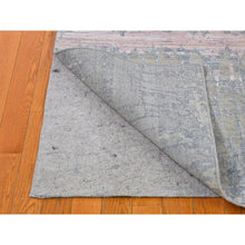 Load image into Gallery viewer, 8&#39;x10&#39;3&quot; Hand Knotted Cardiac Design With Pastel Colors Textured Wool And Pure Silk Oriental Rug FWR399258