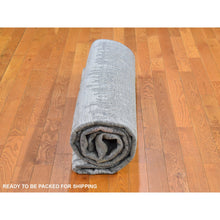 Load image into Gallery viewer, 8&#39;x10&#39;3&quot; Hand Knotted Cardiac Design With Pastel Colors Textured Wool And Pure Silk Oriental Rug FWR399258