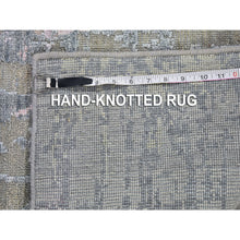 Load image into Gallery viewer, 8&#39;x10&#39;3&quot; Hand Knotted Cardiac Design With Pastel Colors Textured Wool And Pure Silk Oriental Rug FWR399258