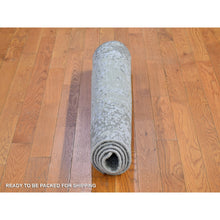 Load image into Gallery viewer, 3&#39;x5&#39;2&quot; Gray Persian Knot with Abstract Design Wool Denser Weave Hand Knotted Oriental Rug FWR399408