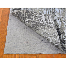 Load image into Gallery viewer, 3&#39;x5&#39;2&quot; Abstract Design Wool Denser Weave Castor Gray Persian Knot Hand Knotted Oriental Rug FWR399432