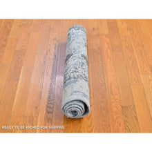 Load image into Gallery viewer, 3&#39;x5&#39; Ivory Wool Persian Knot Denser Weave Abstract Design Hand Knotted Oriental Rug FWR399474