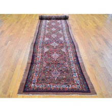 Load image into Gallery viewer, 3&#39;6&quot;x17&#39;4&quot; Brown Antique Persian Serab Xl And Wide Camel Hair Runner Full Pile Good Condition Pure Wool Hand Knotted Oriental Rug FWR399558