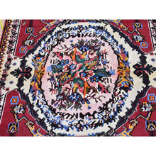Load image into Gallery viewer, 3&#39;7&quot;x5&#39; New Persian Karabakh With A Flower Bouquet Hand Knotted Excellent Condition Natural Wool Clean Oriental Rug FWR399768