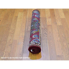 Load image into Gallery viewer, 3&#39;7&quot;x5&#39; New Persian Karabakh With A Flower Bouquet Hand Knotted Excellent Condition Natural Wool Clean Oriental Rug FWR399768