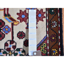 Load image into Gallery viewer, 3&#39;5&quot;x5&#39;2&quot; Rural Village Vintage Persian Hamadan Tribal Design Pure Wool Hand Knotted Clean Oriental Rug FWR399930