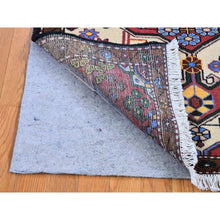 Load image into Gallery viewer, 3&#39;5&quot;x5&#39;2&quot; Rural Village Vintage Persian Hamadan Tribal Design Pure Wool Hand Knotted Clean Oriental Rug FWR399930