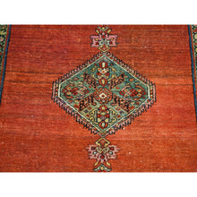 Load image into Gallery viewer, 4&#39;8&quot;x12&#39; Brick Red Antique North West Persian Wide Gallery Size Runner, Dated 1876 Even Wear Pure Wool Abrush Hand Knotted Clean Oriental Rug FWR399942