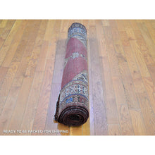Load image into Gallery viewer, 4&#39;8&quot;x12&#39; Brick Red Antique North West Persian Wide Gallery Size Runner, Dated 1876 Even Wear Pure Wool Abrush Hand Knotted Clean Oriental Rug FWR399942