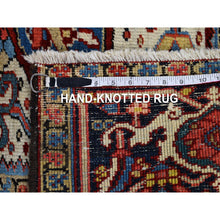 Load image into Gallery viewer, 8&#39;3&quot;x11&#39;3&quot; Brick Red Antique Persian Heriz Shiny And Vivid Colors Natural Wool Good Condition Hand Knotted Clean Oriental Rug FWR399966