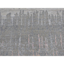 Load image into Gallery viewer, 6&#39;x6&#39; Hand Knotted Cardiac Design With Pastel Colors Textured Wool And Pure Silk Round Oriental Rug FWR400242