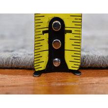 Load image into Gallery viewer, 6&#39;x6&#39; Hand Knotted Cardiac Design With Pastel Colors Textured Wool And Pure Silk Round Oriental Rug FWR400242