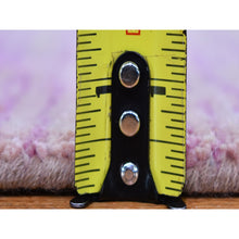 Load image into Gallery viewer, 4&#39;1&quot;x6&#39;2&quot; Pink Thick And Plush Organic Wool Only Horizontal Ombre Design Hand Knotted Oriental Rug FWR400260