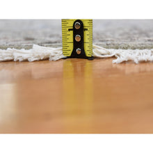 Load image into Gallery viewer, 5&#39;1&quot;x5&#39;1&quot; Brown And Gray Textured Wool And Silk Mughal Inspired Medallions Round Hand Knotted Oriental Rug FWR400308