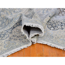 Load image into Gallery viewer, 11&#39;10&quot;x16&#39; Oversized Ivory Silk With Textured Wool Tree Of Life Meditation Design Hand Knotted Oriental Rug FWR400410