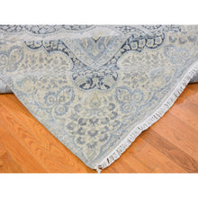 Load image into Gallery viewer, 11&#39;10&quot;x16&#39; Oversized Ivory Silk With Textured Wool Tree Of Life Meditation Design Hand Knotted Oriental Rug FWR400410