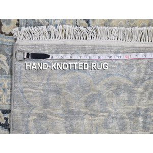 11'10"x16' Oversized Ivory Silk With Textured Wool Tree Of Life Meditation Design Hand Knotted Oriental Rug FWR400410