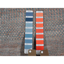 Load image into Gallery viewer, 10&#39;x14&#39;2&quot; Silver Blue With Touches Of Peach Grass Design Wool And Silk Hand Knotted Oriental Rug FWR400464