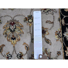 Load image into Gallery viewer, 2&#39;7&quot;x9&#39;10&quot; Ivory Rajasthan Half Wool And Half Silk Floral Design Thick And Plush Hand Knotted Runner Oriental Rug FWR400608