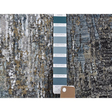 Load image into Gallery viewer, 2&#39;6&quot;x4&#39;4&quot; Gray Persian Knot With Abstract Design Wool Denser Weave Hand Knotted Oriental Rug FWR400764