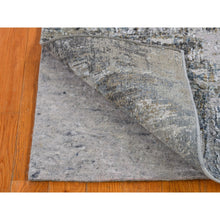 Load image into Gallery viewer, 2&#39;6&quot;x4&#39;4&quot; Gray Persian Knot With Abstract Design Wool Denser Weave Hand Knotted Oriental Rug FWR400764