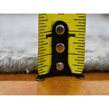 Load image into Gallery viewer, 2&#39;6&quot;x4&#39;4&quot; Gray Persian Knot With Abstract Design Wool Denser Weave Hand Knotted Oriental Rug FWR400764