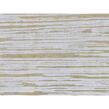 Load image into Gallery viewer, 12&#39;x12&#39; Striae Design Hand Knotted Ivory Silk With Textured Wool Tone On Tone Hi-low Pile Round Oriental Rug FWR400788
