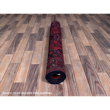 Load image into Gallery viewer, 3&#39;10&quot;x6&#39; Chili Red, Afghan Khamyab with Geometric Medallions Design, Hand Knotted, Pure Wool, Vegetable Dyes, Oriental Rug FWR4002