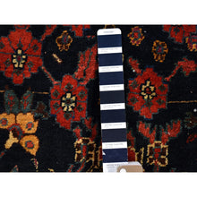 Load image into Gallery viewer, 7&#39;2&quot;x13&#39;1&quot; Midnight Blue Antique Persian Bakhtiar Good Condition Longer Shape Vase And Flower All Over Design Hand Knotted Pure Wool Clean Oriental Rug FWR400854