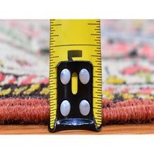 Load image into Gallery viewer, 3&#39;1&quot;x14&#39;3&quot; Green Antique Caucasian Wide Runner High Kpsi, Good Condition With Hand Knotted Chocolate Brown Pure Wool Oriental Rug FWR401052