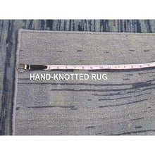 Load image into Gallery viewer, 14&#39;1&quot;x18&#39; Oversized Blue Oceanic Pure Wool Horizontal Ombre Design Hand Knotted Oriental Rug FWR401082