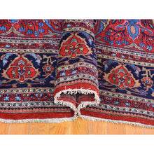 Load image into Gallery viewer, 12&#39;5&quot;x13&#39;9&quot; Tomato Red Antique Persian Bijar Xl Squarish Size All Over Garus Design Full Pile Clean And Soft Pure Wool Hand Knotted Oriental Rug FWR401190