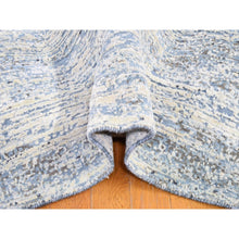 Load image into Gallery viewer, 12&#39;x18&#39; Blue Oceanic Wool And Pure Silk Horizontal Ombre Design Hand Knotted Oriental Oversized Rug FWR401844