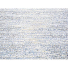 Load image into Gallery viewer, 12&#39;x18&#39; Blue Oceanic Wool And Pure Silk Horizontal Ombre Design Hand Knotted Oriental Oversized Rug FWR401844