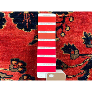 12'4"x19'3" Red Oversized Antique Persian Moharajan Sarouk Full Pile And Soft Hand Knotted Oriental Rug FWR401946