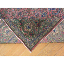 Load image into Gallery viewer, 9&#39;2&quot;x19&#39;2&quot; Pink Hand Knotted Antique Turkish Sivas Worn And Distressed, Clean Pure Wool Long And Narrow Gallery Size Oriental Rug FWR401970