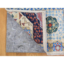 Load image into Gallery viewer, 10&#39;x13&#39;9&quot; Ivory Hand Knotted Mamluk Repetitive Design, Borderless Pure Wool Oriental Rug FWR401994