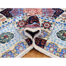 Load image into Gallery viewer, 10&#39;x13&#39;9&quot; Ivory Hand Knotted Mamluk Repetitive Design, Borderless Pure Wool Oriental Rug FWR401994