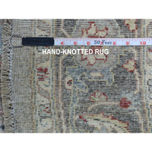Load image into Gallery viewer, 5&#39;9&quot;x5&#39;9&quot; Gray Peshawar With Heriz Design Vibrant Wool Round Hand Knotted Oriental Rug FWR403134