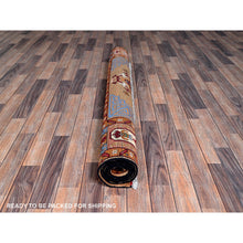 Load image into Gallery viewer, 5&#39;x6&#39;10&quot; Nugget Brown, Afghan Khamyab With Khotan Design, Hand Knotted, Soft And Velvety Wool, Vegetable Dyes, Oriental Rug FWR4032