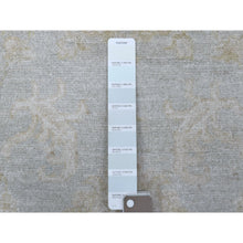 Load image into Gallery viewer, 6&#39;x8&#39;10&quot; White Wash Peshawar Pure Velvety Wool Light Gray With Soft Colors Hand Knotted Oriental Rug FWR404250